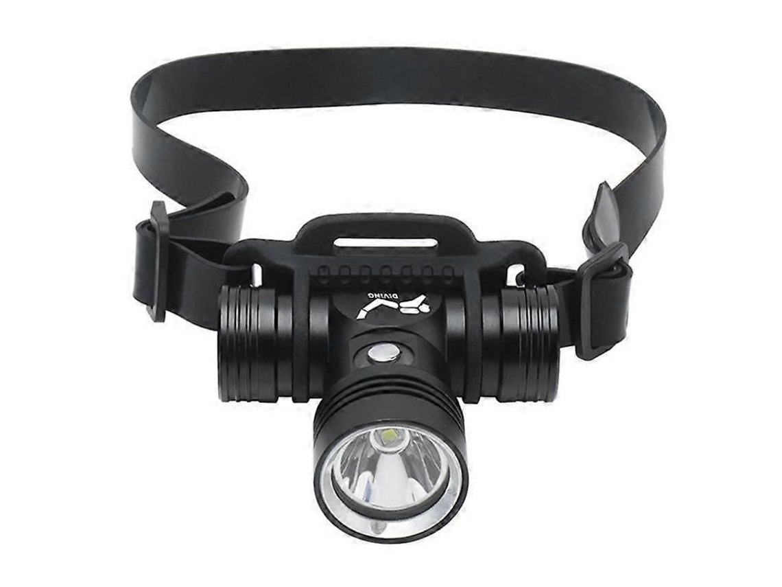 Lanterna Frontal De Mergulho 80000 Lumens Recarregável Impermeável 60m Led Ultra Brilhante