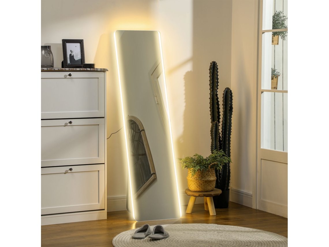 Espelho de Corpo Inteiro Led,toque Dimmer,sem Moldura,40x150cm BTFORUS