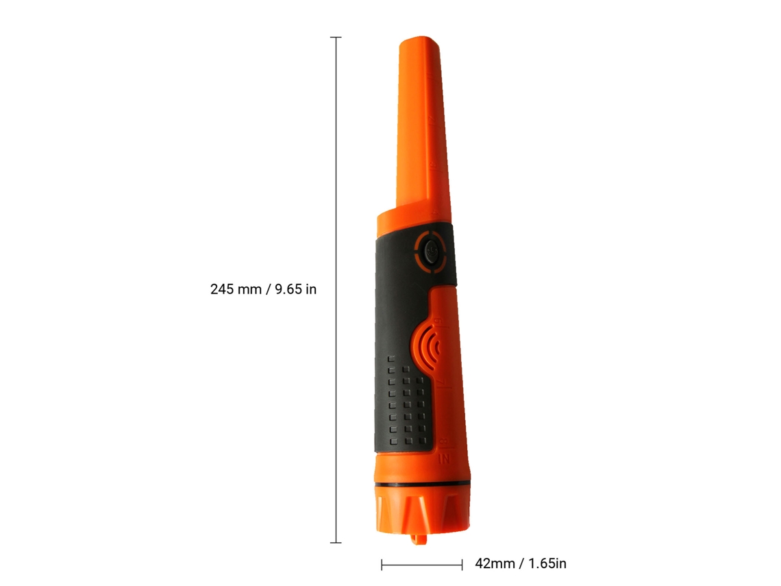 Detector de metais pinpointer portátil à prova d'água com alarme som vibração luz e capa para caça ao tesouro S/MARCA