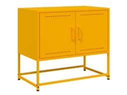 Móvel de tv VIDAXL Amarelo Aço (68,5x39x60,5cm)