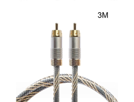 Cabo de subwoofer RCA macho para RCA macho banhado a ouro Cabo de vídeo RCA para subwoofer Zmliyecqnq