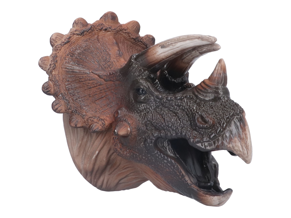 Walshlxq marioneta de Triceratops de Borracha Não Tóxica Durável com Pintura Manual Marioneta de Mão para Crianças