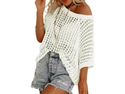Camisa de Praia Feminina em Crochê SFUSHOS