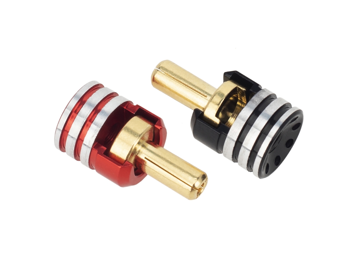 Yuru 4pcs Plugues de Dissipador de Calor para Bateria com Balas de Latão 5mm para Carro Controle Remoto Escala 1/10 Off road