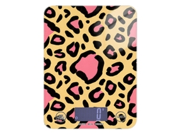 Balança De Alimentos À Prova D Água Com Estampa Leopardo, Marrom E Rosa, Fofa, Com Capacidade De 5kg 5g 11lbs 0, 18oz E
