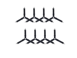 Conjunto De 8 Prendedores De Lençol Triangulares Para Cantos De Colchão. Aquaforge