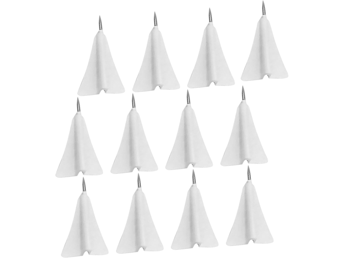 Tachinhas Pequenas Artibetter Em Formato De Avião Papel, Feitas De Abs E Aço, 12 Unidades Portáteis E Duráveis Para