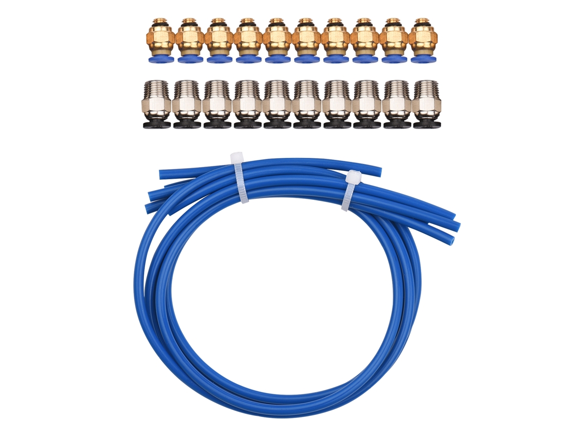 Kit De Tubo Ptfe Bowden Com Conectores Pc4-m6/pc4-m10 Para Filamento 1.75mm Impressora 3d