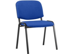 Cadeira de visitante Ken em tecido azul CLP