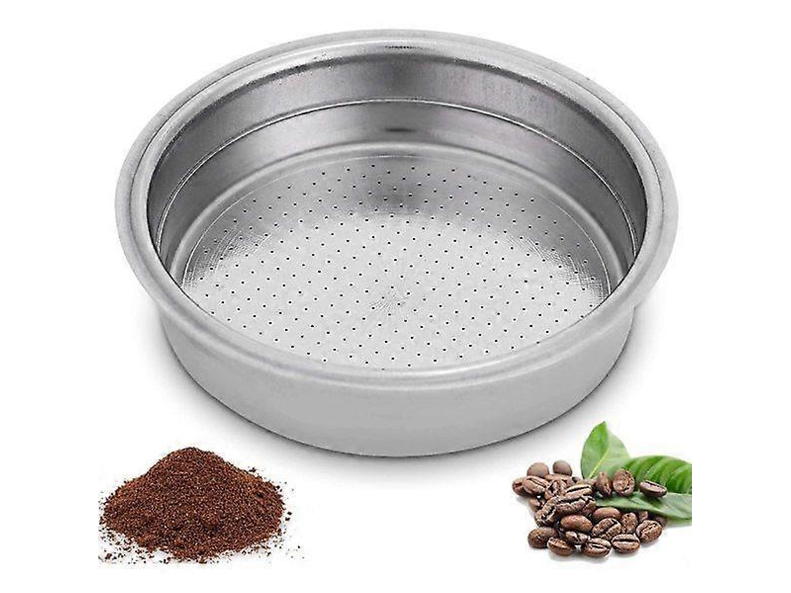 Cesto Para Porta-filtro De Café 51 Mm, Filtro Expresso Aço Inoxidável Pressurizado Camada Dupla 1 Xícara, Sem Fundo, Acessórios