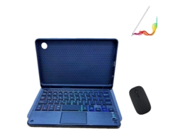Lurelia Capa Com Teclado Bluetooth Samsung Tab A7lite 8.7 Com Teclado Com Touchpad, Retroiluminado, Rato E Caneta, Preto