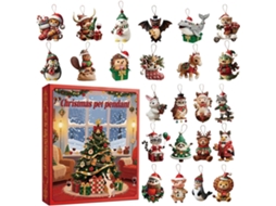 Calendário Do Advento De Natal - Coleção De Decoração Para Casa Com Pingente Fofo |