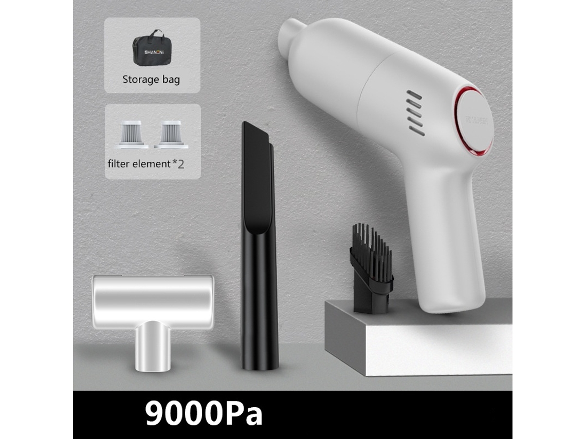 Lurelia Aspirador Portátil Sem Fios Para Carro, 9000 Pa, 120 W, 6 V