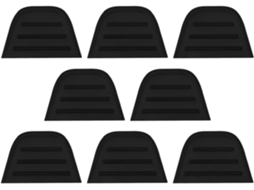 Protetor De Cantos Para Móveis, Proteção Estética E Removível Em Pvc Preto.