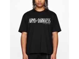 Rockinstone Army Of Darkness Movie Darkness White Logo Black Adult T-shirt Size:xxxl