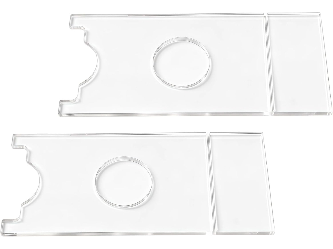 2 Espaçadores Para Sofá E Parede, Em Acrílico, Transparentes