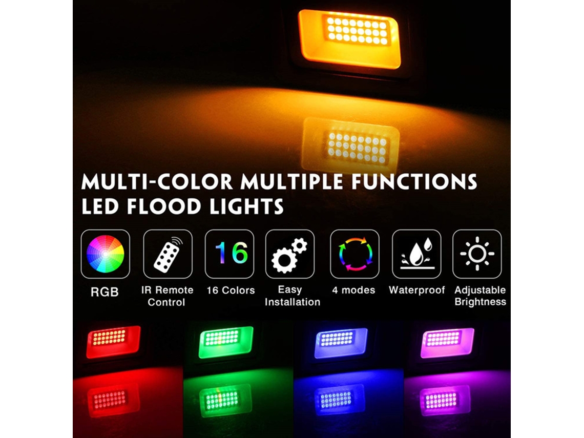 2026 luz de Inundación Rgb de 25w Exterior Impermeable Ip66 Con Control Remoto para Bodas, Fiestas, Iluminación de Escenario