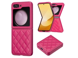 Capa De Celular Com Capa Traseira De Couro Em Formato De Losango