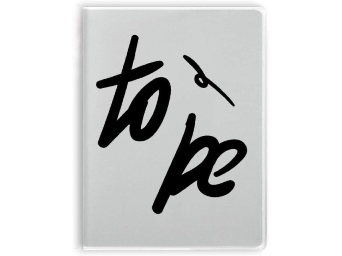Caderno com citação bem-humorada "to be" - Capa Sopale