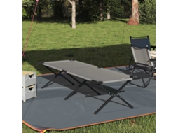 Vidaxl Cama De Camping Dobrável Cinzeto 210 X 80 X 46 Cm Tecido Oxford