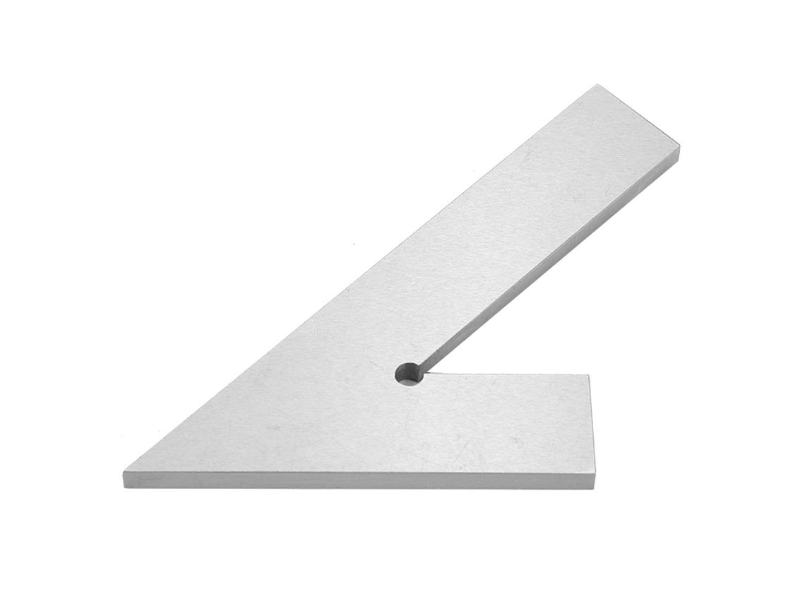 Regla Angular Cuadrada Inoxidable 45° Molienda Fina Din875/2 100*70mm