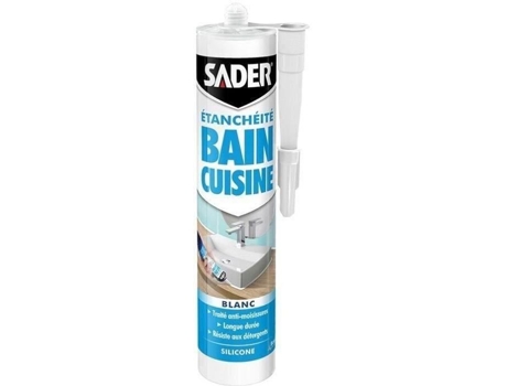 Selante Branco Para Banho E Cozinha Resistência E Elasticidade De Longa Duração Cartucho De 280 Ml Sader