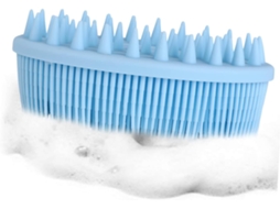Conjunto De 2 Escovas Massagem Para Banho, Feitas De Silicone Macio E Flexível Para Limpeza Diária