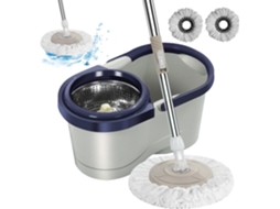 Conjunto De Esfregão E Balde Com Espremedor | Kit De Esfregão Úmido Com Função