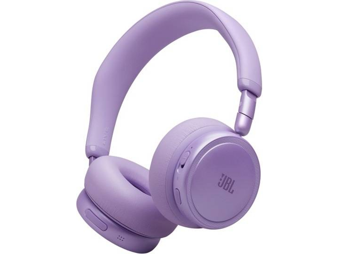 Auscultadores Bluetooth JBL Live 680NC (Over Ear -  Microfone - Roxo)