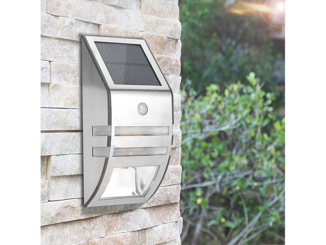 Luminária De Parede Solar Com Sensor De Movimento (2 Unidades)