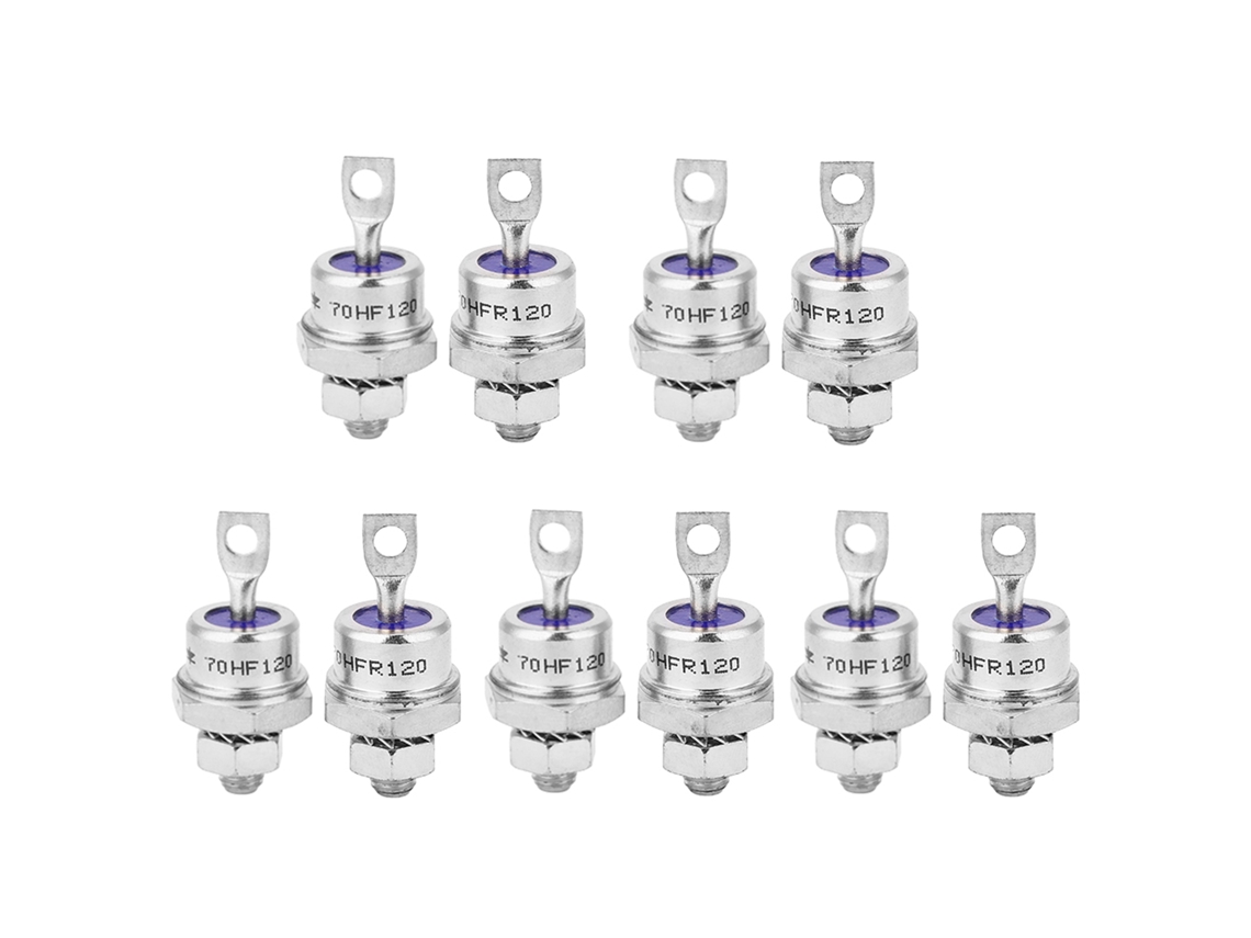 5 Pares de Diodos Retificadores Espirais para Carga de Baterias 70hfr120/70hf120