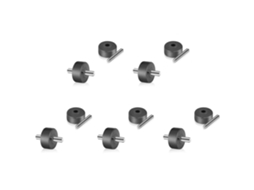 10 Ground Brush Wheels For Shark Vacuum Cleaner Nv350 Nv352 Nv355 Nv356e Nv500 Nv501 And More