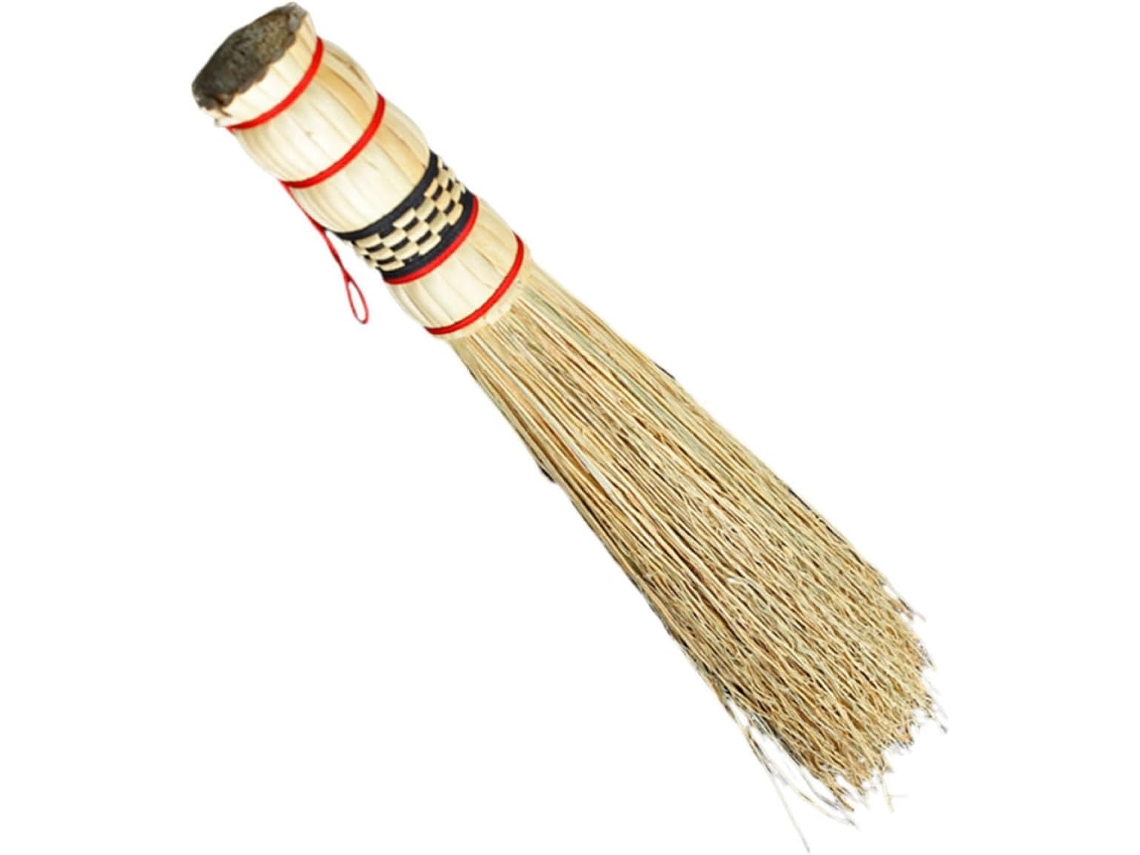 Escova De Palha Natural Stahad Para Lavar Panelas E Tábuas Corte, Escova Multiuso Com Cabo Confortável Para Limpeza