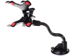 Suporte Para Celular Veicular Com Braço Longo E Flexível, Ventosa Potente E Presilha.