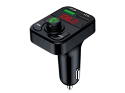 Transmissor Fm Bluetooth Veicular, Preto