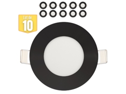 Conjunto de 10 Lajes Led 3W 2700K 110Lm Black Ip20 HOROZ ELECTRIC