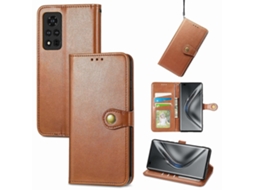 Capa De Couro Sólida Para Honor V40 5g Com Fivela, Cordão, Porta-retratos, Compartimento Para Cartões, Carteira E Função De Suporte.