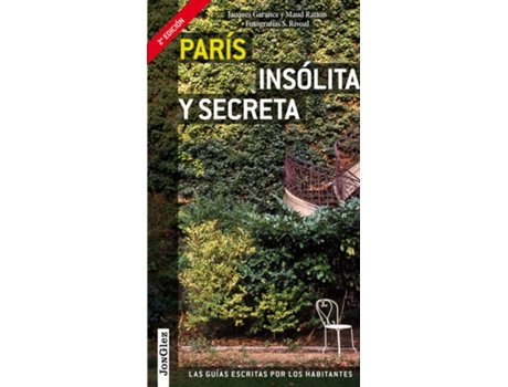 Livro Guía París Insólita Y Secreta de Jacques Garance (Espanhol)