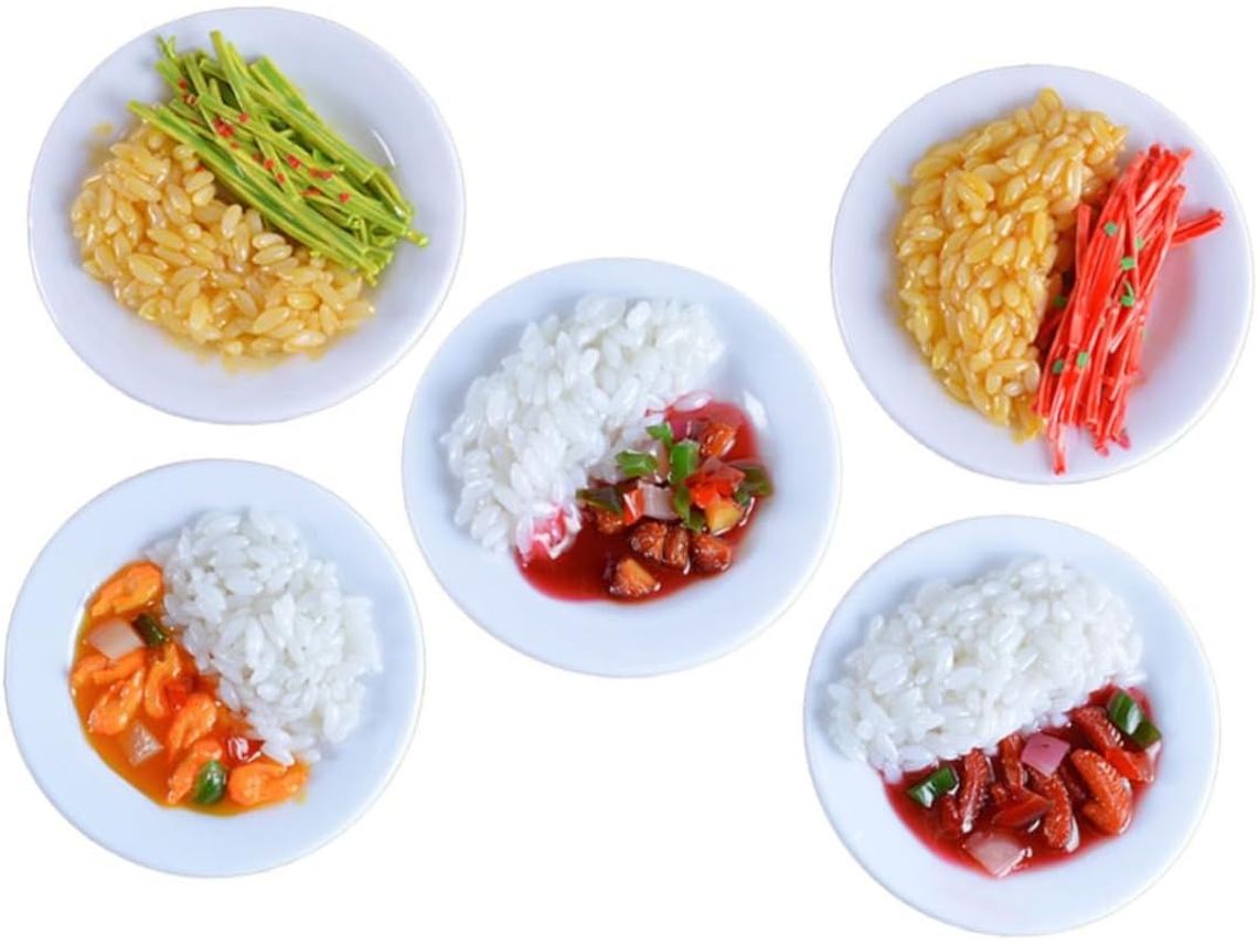 Conjunto de 5 Peças de Modelos de Comida em Pvc CHABERLU