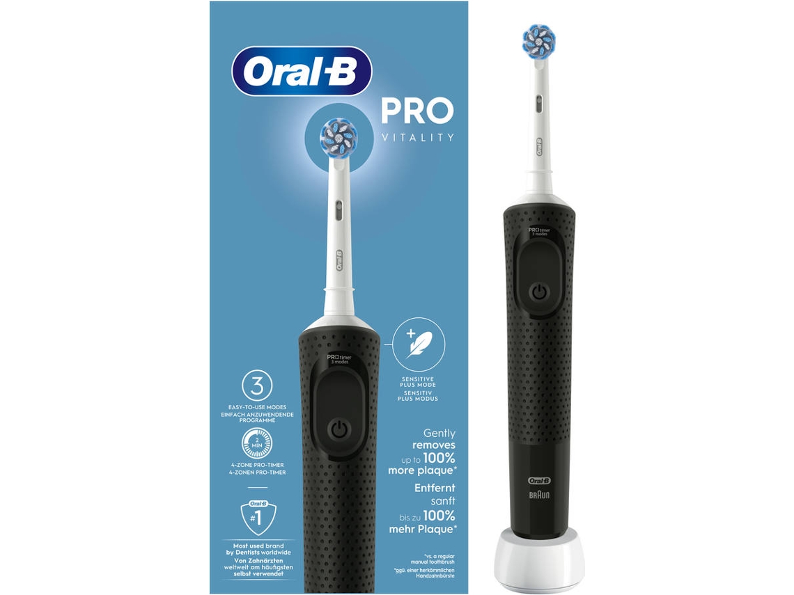 Escova Dentes Elétrica ORAL-B Vitality Pro Preta (1 Unidade)
