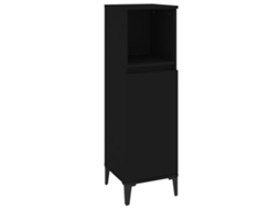 Bathroom Cabinet, Bathroom Cabinets Vidaxl Preto Madeira Processada (n/a)