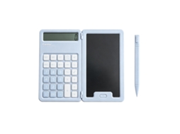 Calculadora Dobrável Com Tampa Articulada E Bloco De Notas Apagável Quadro De Desenho Para Escritório E Estudo (com Bateria).