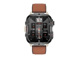 Relógio Inteligente Qx11 Com Tela Colorida De 1,96 Polegadas, Pulseira De Couro E Suporte Para Chamadas Bluetooth.