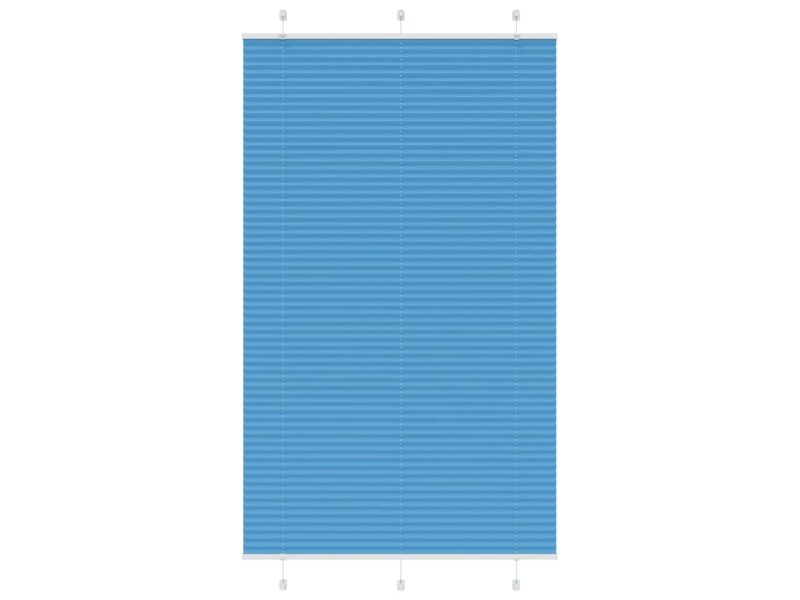 Vidaxl Plissado Cego Azul 120x200 Cm Largura Tecido 119,4 Cm Poliéster