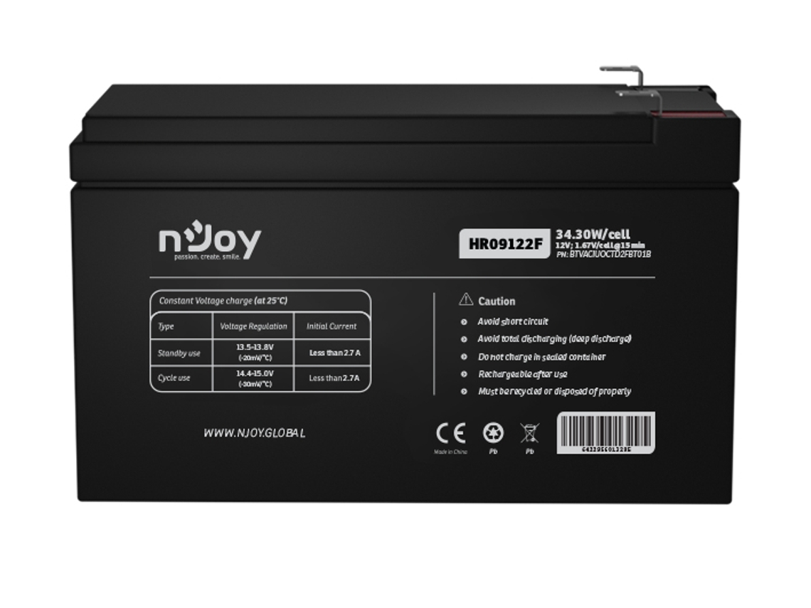 Hr09122f Vrla Agm 12 V Njoy