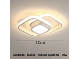 Luminária de Corredor Led Moderna em Estilo Nórdico MDUG (branca, 30 W)
