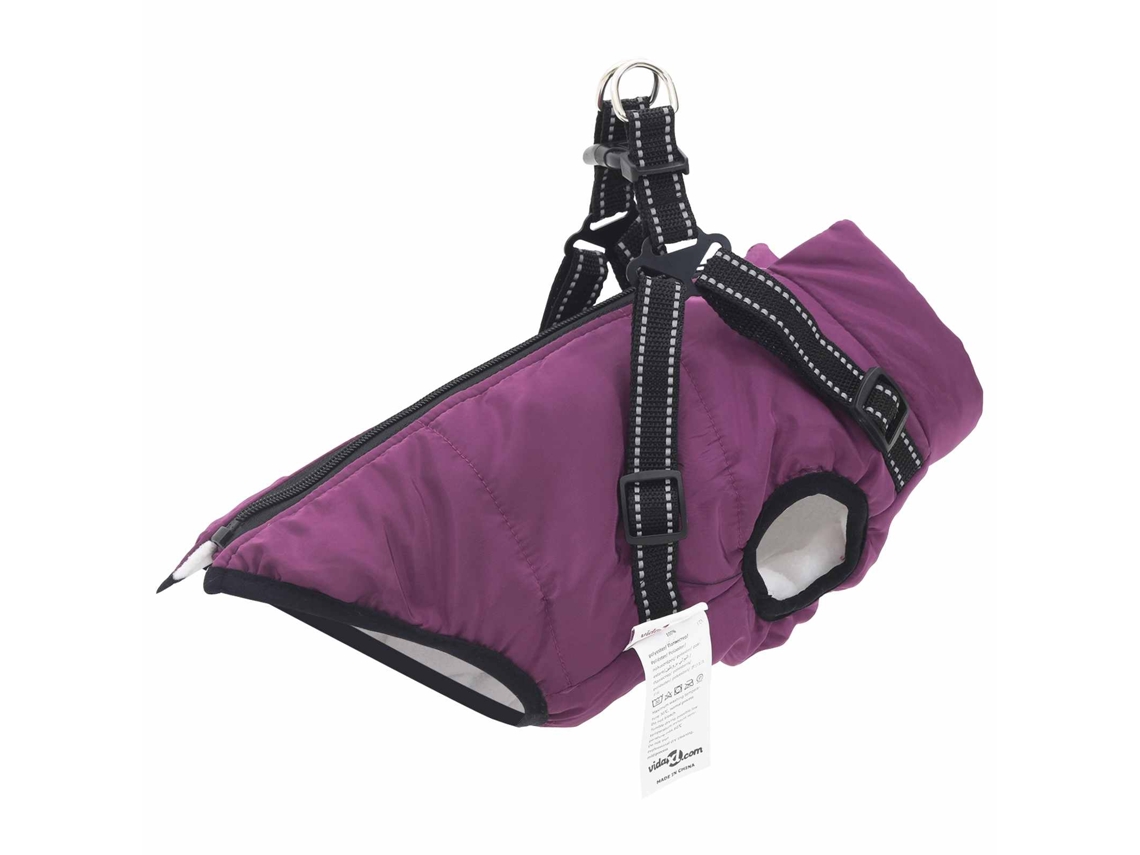 Vidaxl Casaco Roxo L32 Velo E Poliéster