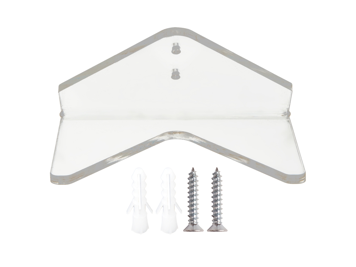 Rack de parede para skate em acrílico transparente, suporte de exibição e armazenamento | S/MARCA
