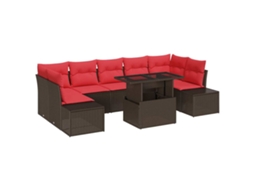 Maison Exclusive - Conjunto De Sofá De Jardim 8 Unid. 7-número De Lugares