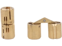 Dobradiças Cilíndricas De Latão E Cobre, 2 Peças, Para Portas Ocultas, Ferragens Invisíveis Para Móveis, Para Caixas De